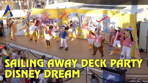 Sailing Away Deck Party Aboard The Disney Dream Disney Cruise Line