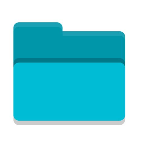 Folder Cyan Drag Accept Files Folders Icons