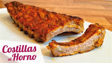 COSTILLAS DE CERDO AL HORNO TIERNAS Y JUGOSAS YouTube