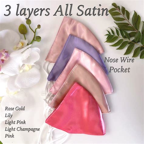 Dark Grey Nude Satin Mask Formal Party Face Mask Face Masks Etsy