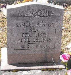 Samuel Benton Neal 1879 1949 Mémorial Find a Grave