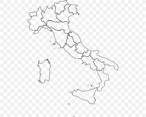 Printable Vector Map Of Italy With Regions Outline Free 57 Off