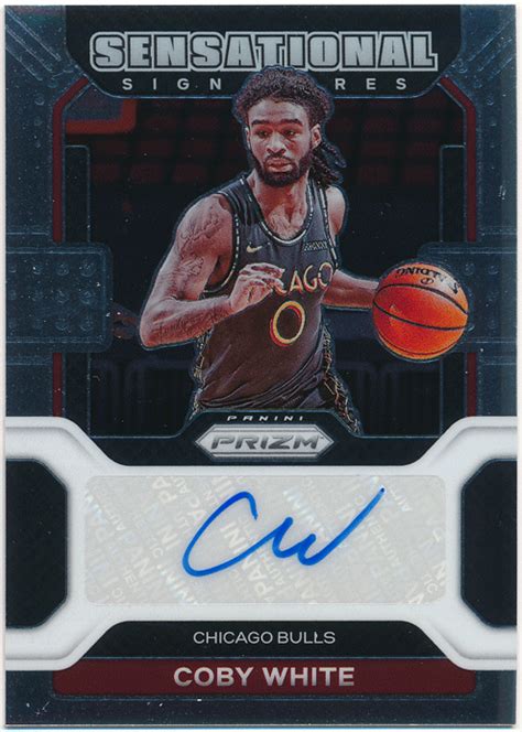 Coby White NBA 2021 22 Panini Prizm Sensational Signature Auto 直筆サイン