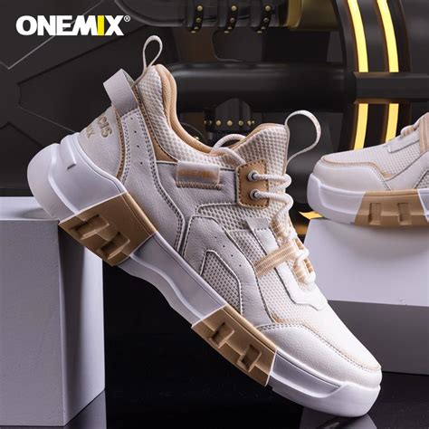 Buy Onemix 2022 New Designers Action Leather Running Shoes Men High