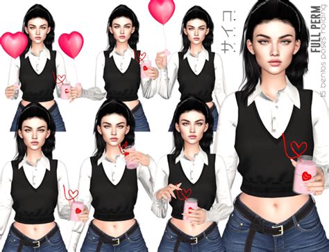 Second Life Marketplace Psycho 15 Bento Poses To Hold A Heart And A