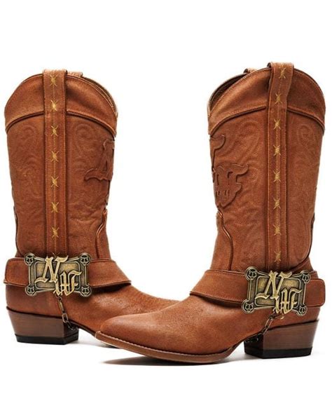 Naked Wolfe Mexican Handcrafted Cowboy Leather Boots In Brown Lyst