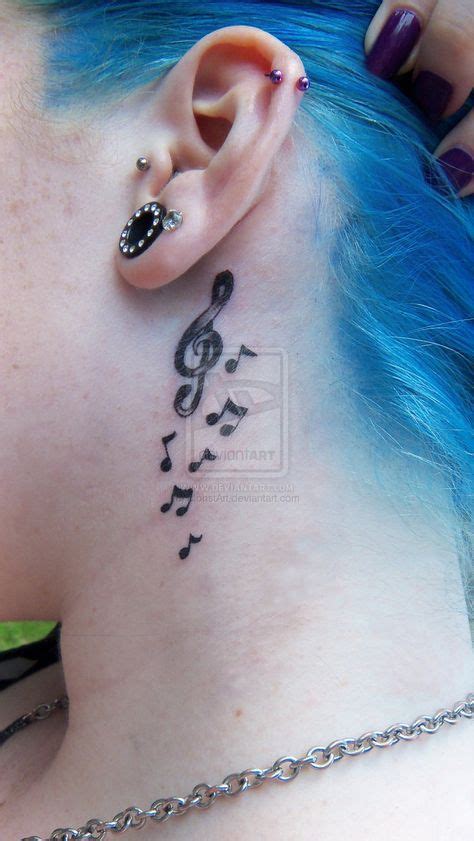 Trendy Tattoo Music Notes Neck 16 Ideas Side Neck Tattoo Music