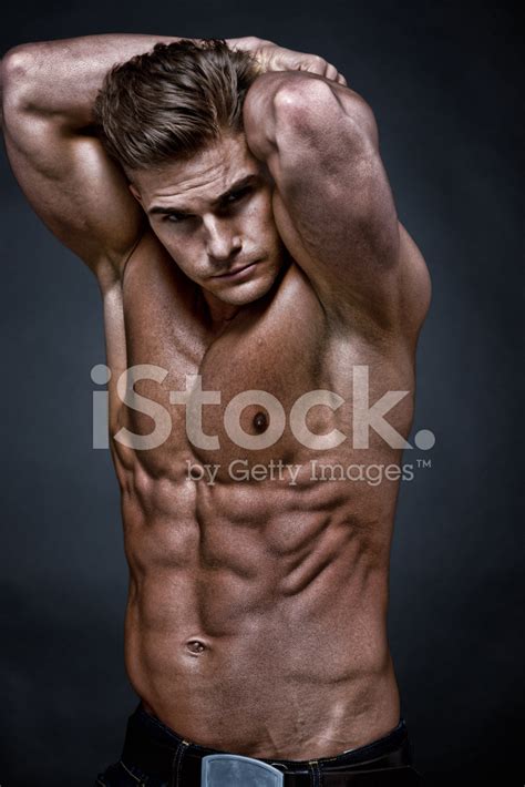 Attractive Muscular Man Stock Photo Royalty Free Freeimages