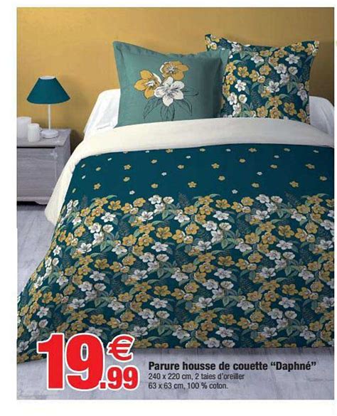 Promo Parure Housse De Couette daphné chez Bazarland iCatalogue fr