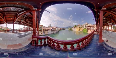 360 View Of Bassano Del Grappa Ponte Degli Alpini Alamy