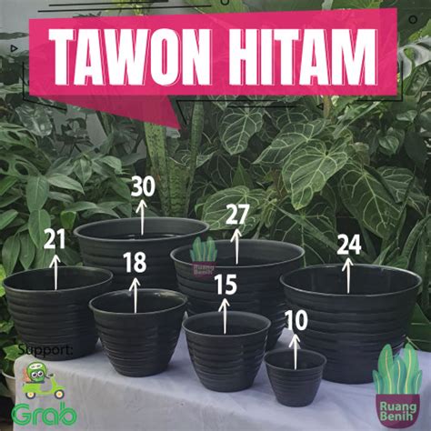 Jual Pot Hitam Tawon Budi Jaya Asli Pot Bunga Pot Tanaman Hias Kuat