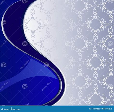 Luxurious Blue and Silver Background Stock Vector - Illustration of ...