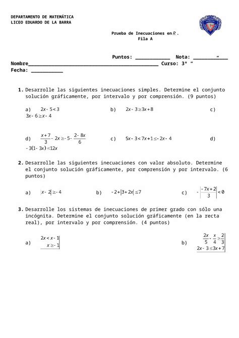 Doc Prueba Inecuaciones Fila A Dokumen Tips