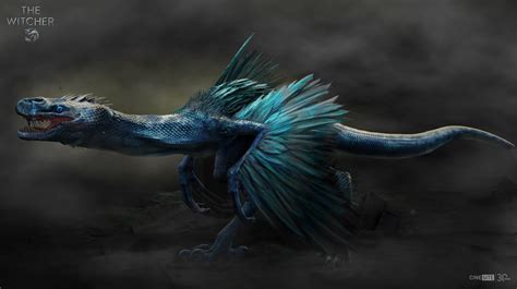 Netflix´s The Witcher Basilisk Concept Art Cinesite Free Download