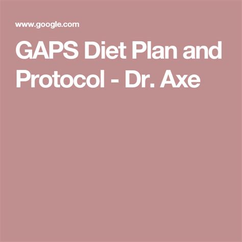 Gaps Diet Plan And Protocol Dr Axe Gaps Diet Dr Axe Hormone Balancing Boost Energy