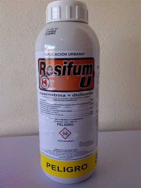 Resifum Cipermetrina Diclorvos 1lt Control Plagas Urbanas 325 69 En