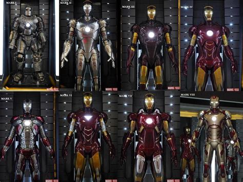 List Of All Iron Man Suits In Iron Man