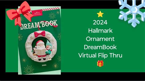 Hallmark Keepsake Ornament Dreambook Virtual Flip Thru Youtube