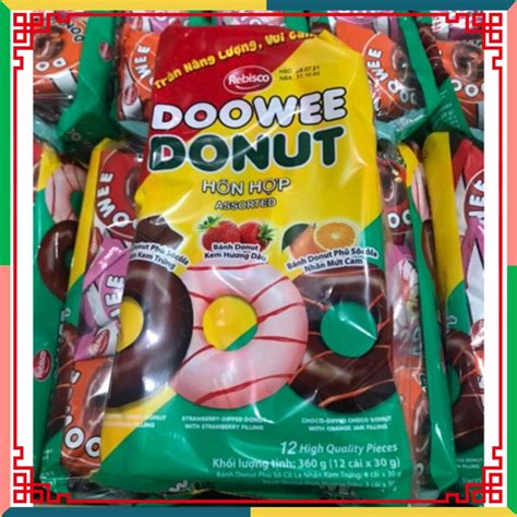 Hot Like Bánh Donut Doowee Hỗn Tạp Nhiều Vị Gói 12 Cái Shopee Việt Nam