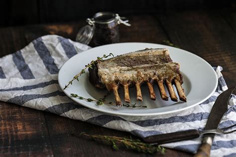 Rotisserie Rosemary Crusted Lamb Recipe Rack Of Lamb Recipes