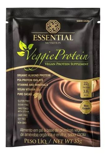 Suplemento En Polvo Essential Nutrition Veggie Protein Prote Nas Sabor