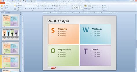 Free SWOT Analysis PowerPoint Template - Free PowerPoint Templates - SlideHunter.com