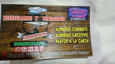 Restaurante y pescadería sazón de mi tierra Bogotá Opiniones del