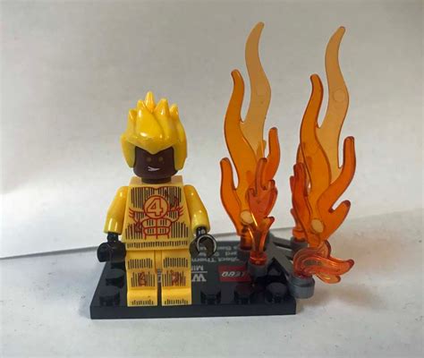 Human Torch Fantastic Four Comic Minifigure Minifigureoutlet