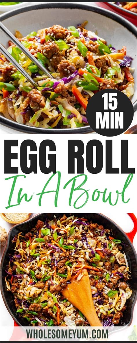 Egg Rolls In A Bowl Easy 15 Minute Dinner Story Telling Co