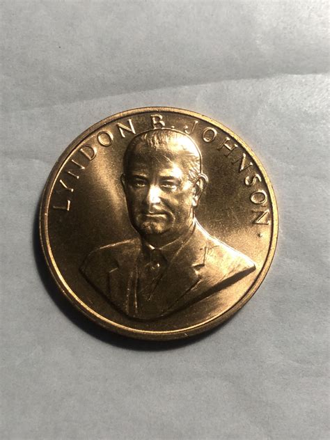 Lyndon B Johnson President Of The United States Token Nice For Sale