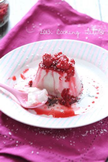 Panna Cotta La Noix De Coco Et Framboises Cooking Lili Food