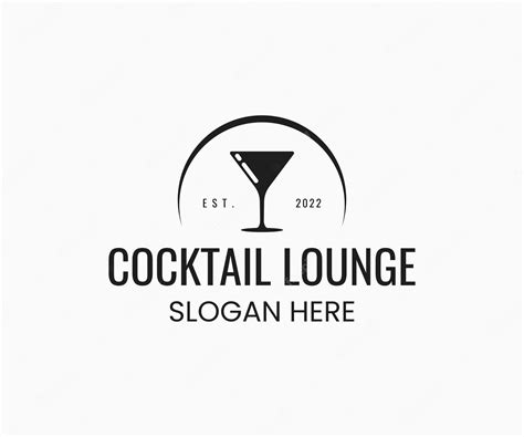 Premium Vector Cocktail Logo Template Cocktail Bar Logo Template