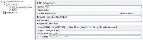 Apache Jmeter Users Manual Building An Ftp Test Plan