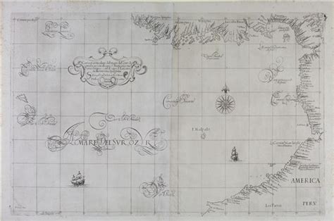 Sir Robert Dudley Dudley Sea Chart Of Central And South America