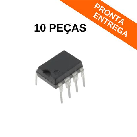 Kit 10 peças Circuito Integrado 24C16A DIP 8 PTH Circuitos