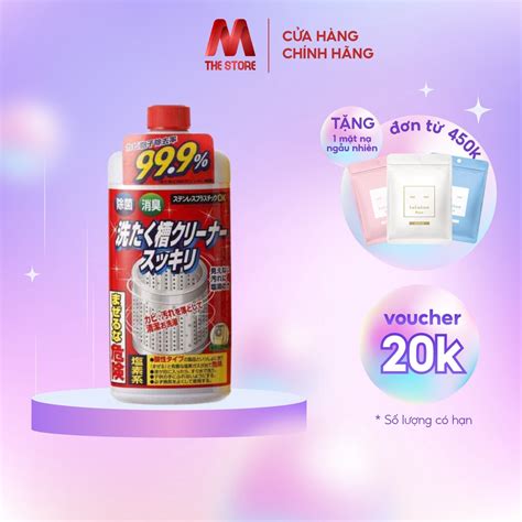 Dung dịch tẩy lồng máy giặt Nhật Bản chai 550g Shopee Việt Nam