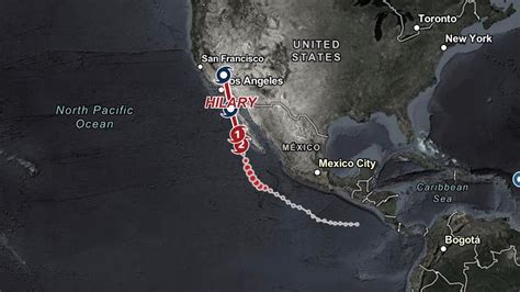 Map: Track Tropical Storm Hilary – NBC Los Angeles