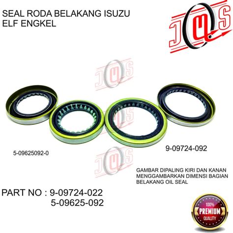 OIL SEAL RODA BELAKANG LUAR DALAM ELF ENGKEL PS 77 PS77 NHR 55 NHR55