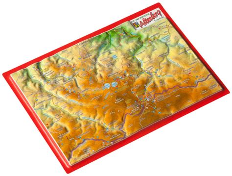 3D Reliefpostkarte Altenberg Höhenschichten georelief Vertriebs GbR