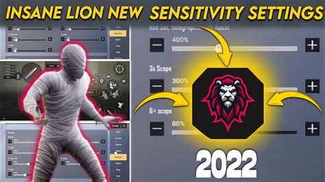 Insane Lion New Sensitivity Settings Insane Lion Pubg Lite