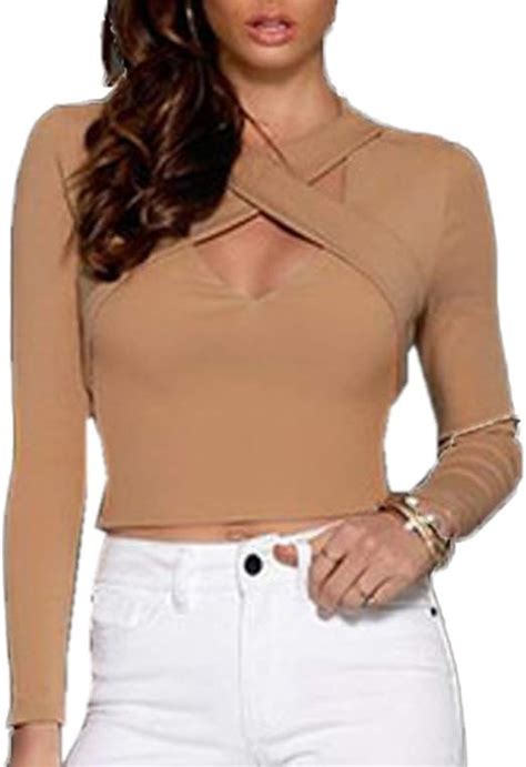 Sommer Damen Crop Top Fashion Einfarbig Schlank Kurz Classic Shirts