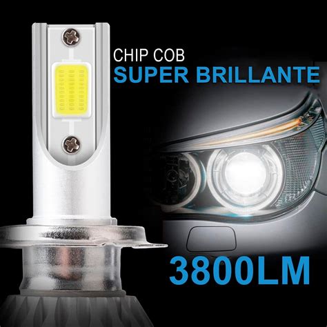 Kit De Faros Luces Led Delanteros C6 Hid Led H3 30w Luz Blanca Fija