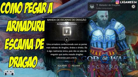 GOD OF WAR RAGNAROK COMO PEGAR A ARMADURA ESCAMA DE DRAGÃO YouTube