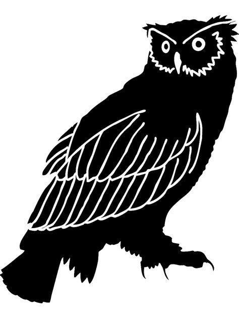 Printable Owl Stencil