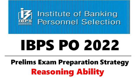 IBPS PO 2022 Prelims Important Tips Check How To Prepare For Reasoning