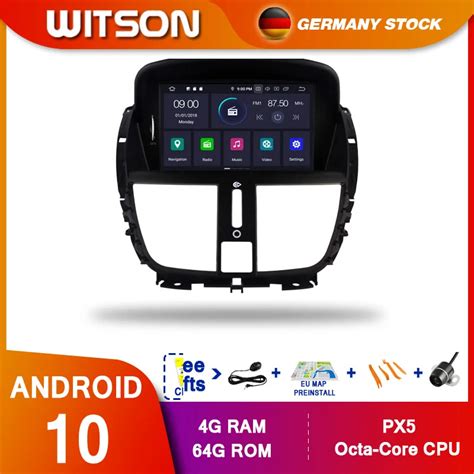 Witson Android Octa Core Px Car Dvd Player For Peugeot Cc