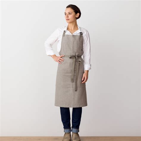 Tan Kitchen Apron For Women Men Wpockets Adjustable Tan Straps Chefs