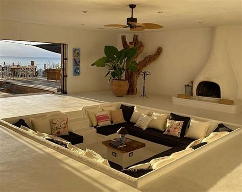 Spacious Conversation Pit With A Lot Of Natural Light Dream House