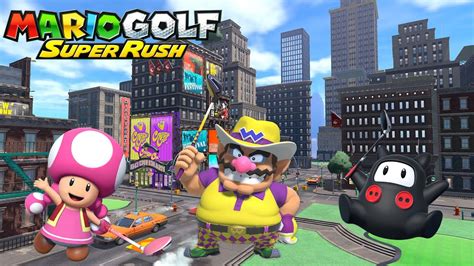 Mario Golf Super Rush Toadette Vs Wario Vs Ninji New Donk City