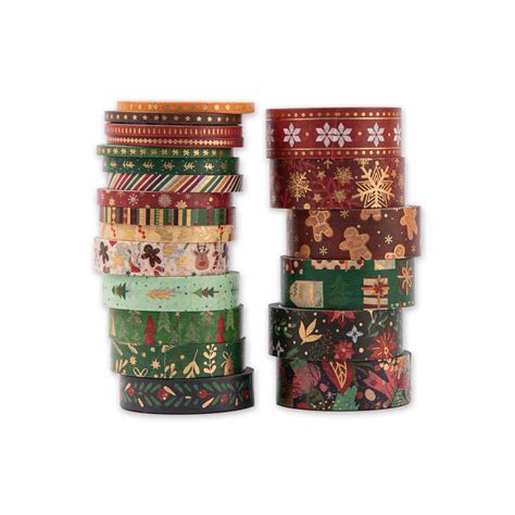 Christmas Washi Tape Set Of 21 Tiefossi